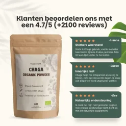 20% korting | Cupplement Chaga Poeder Biologisch