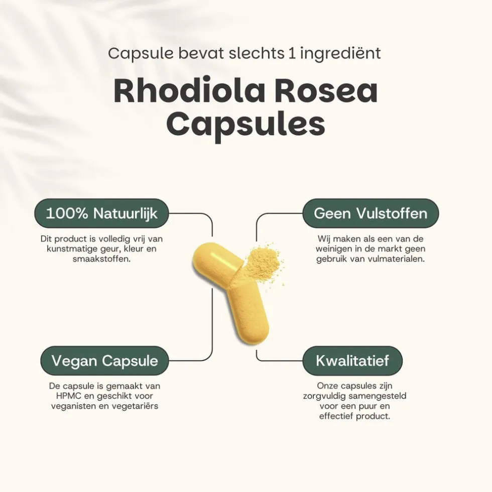 30% korting | Cupplement Combideal Rhodiola Rosea Capsules 500 mg