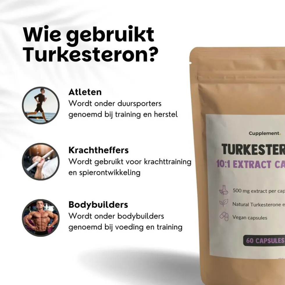 45% korting | Cupplement Multipack Turkesterone Capsules 500 mg