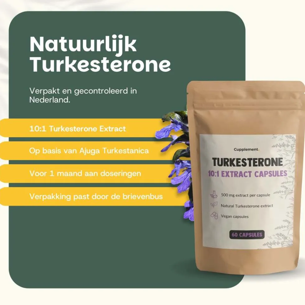 45% korting | Cupplement Multipack Turkesterone Capsules 500 mg