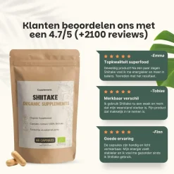 20% korting | Cupplement Shiitake Capsules 500 mg Biologisch
