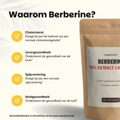 20% korting | Cupplement Voordeelverpakking Berberine Extract Capsules 400 mg