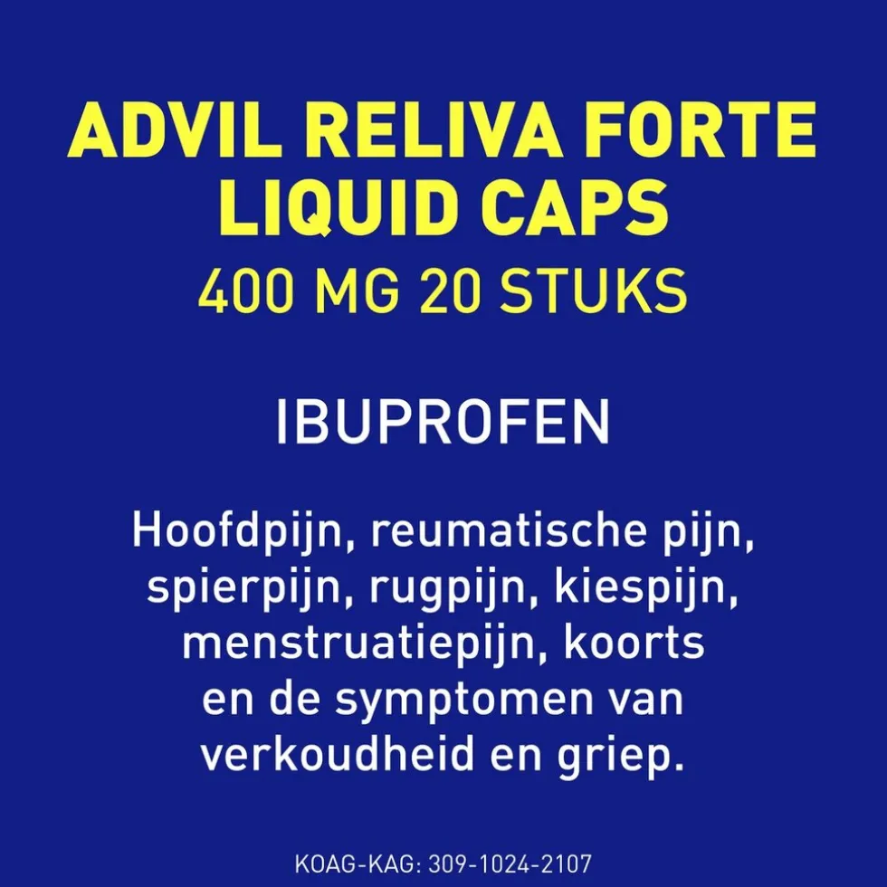 Advil Reliva Forte 400mg Liquid-Caps
