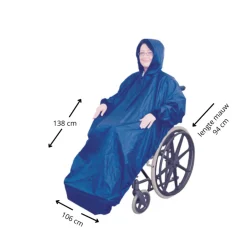 Aidapt va127st regenjas rolstoel