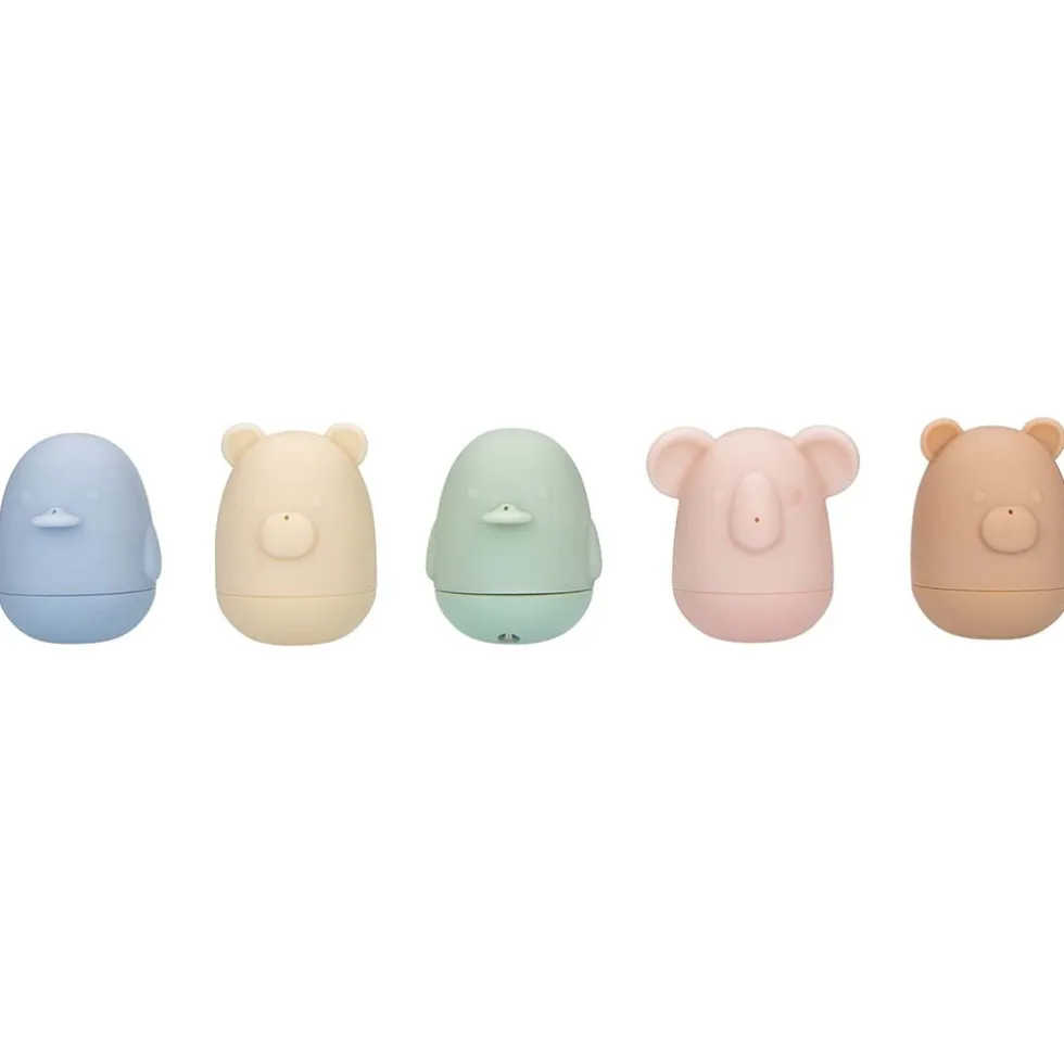 Alecto BT5 Badset – 5 Pastelkleurige Badspeeltjes met Thermometer