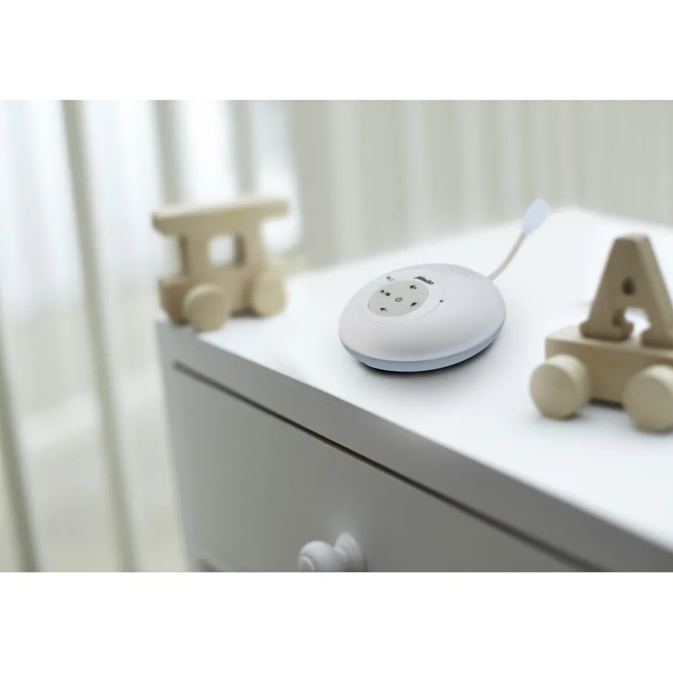 Alecto DBX-112 - Full Eco DECT babyfoon met display, wit/blauw