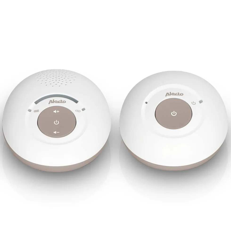 Alecto DBX110BE - Babyfoon Full Eco DECT, wit/taupe