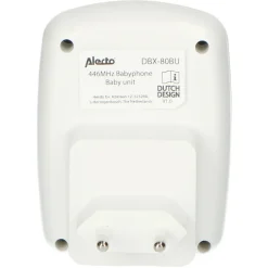 Alecto DBX-80BU - Extra babyunit voor DBX-80, wit/antraciet