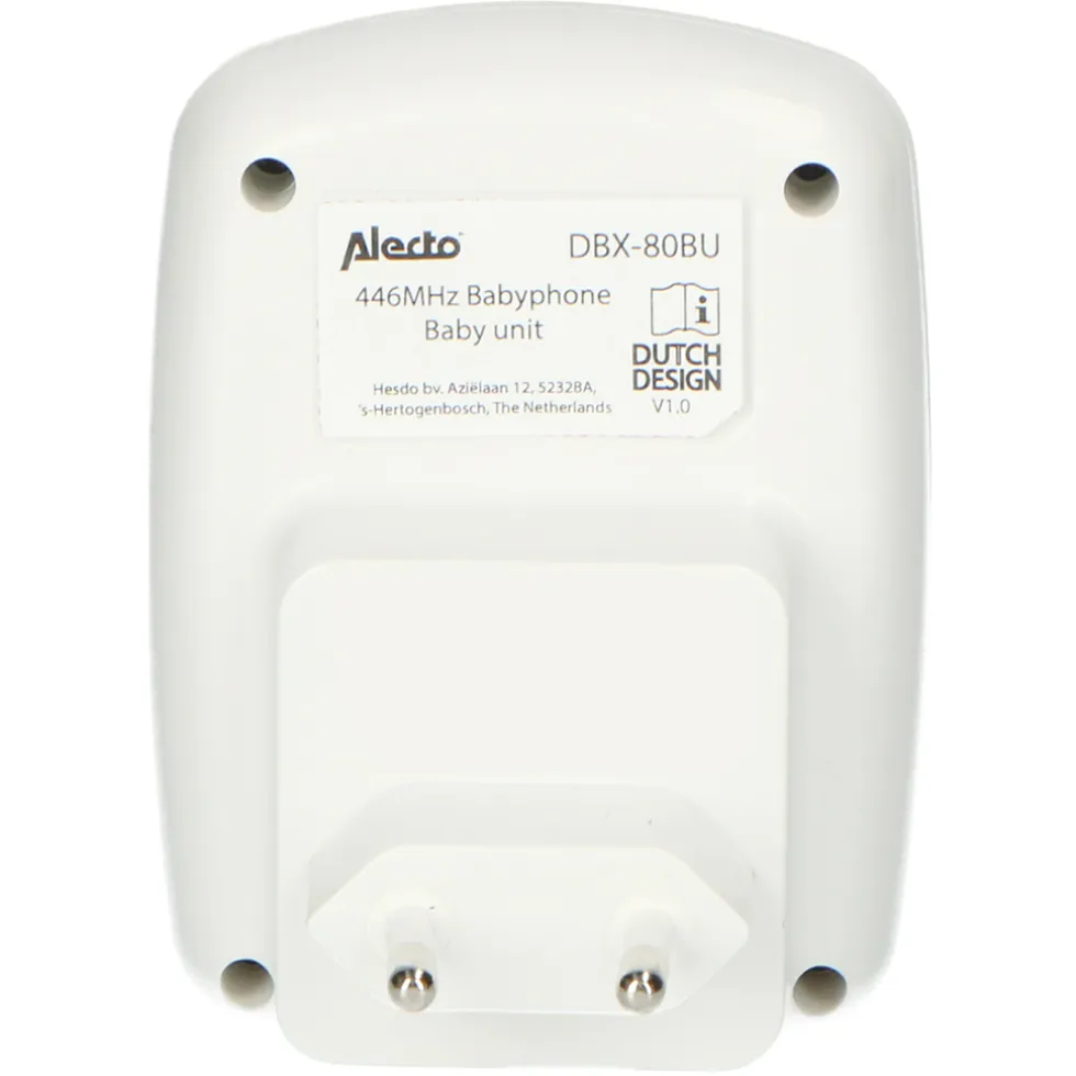 Alecto DBX-80BU - Extra babyunit voor DBX-80, wit/antraciet
