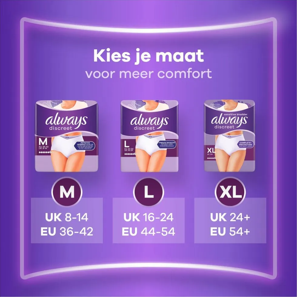 Always Discreet Incontinentiebroekjes