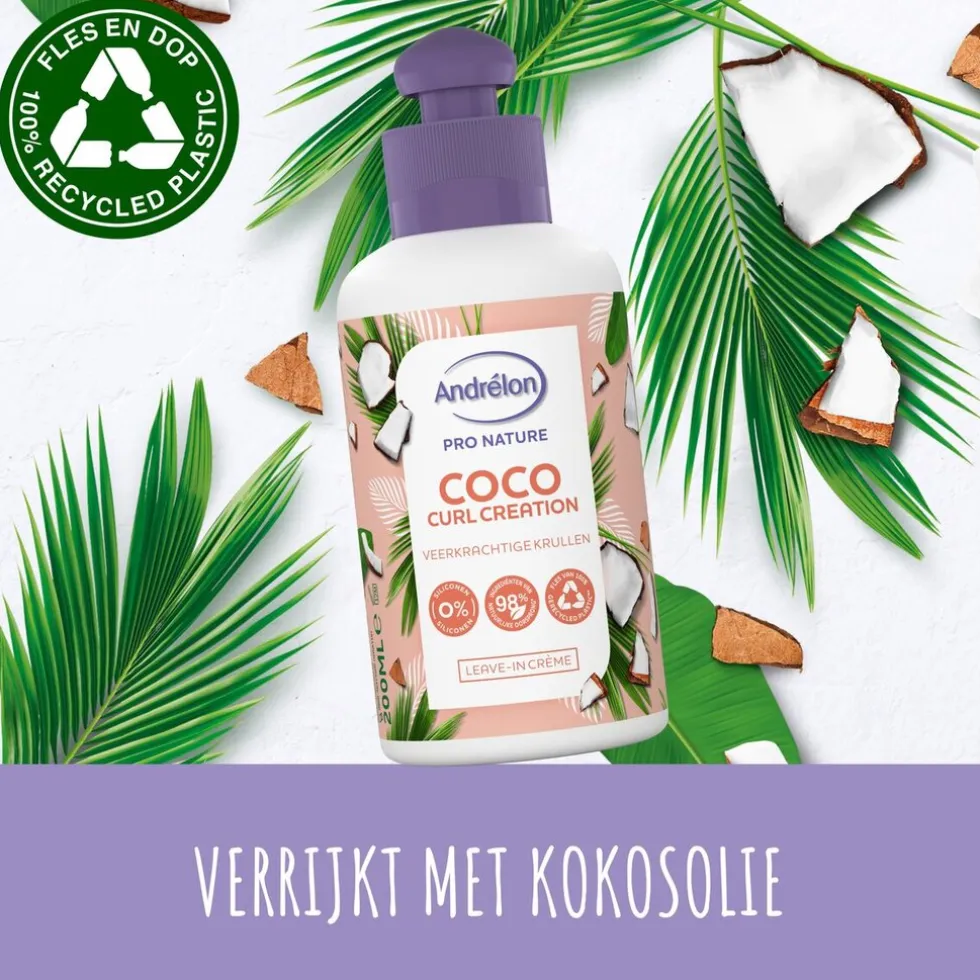 Andrélon Pro Nature Coco Curl Creation Leave-In Crème
