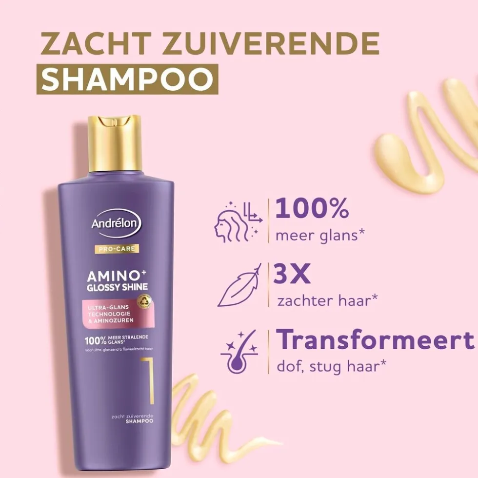 Andrélon Pro-Care Amino+ Glossy Shine Shampoo