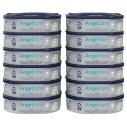 Angelcare Dress Up 12-pack Navulcassette incl. Witte Luieremmer