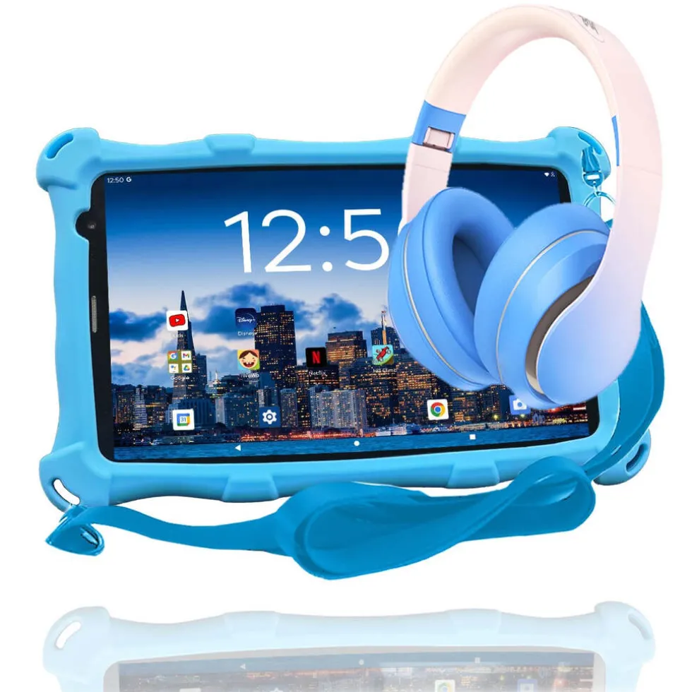 AngelTech Kinderpakket PRO MAX - Kindertablet + Kinderkoptelefoon