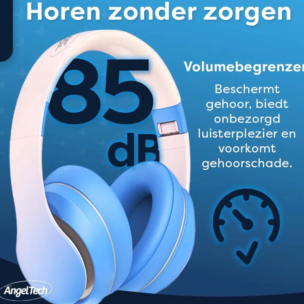 AngelTech Kinderpakket SLIM - Kindertablet + Kinderkoptelefoon