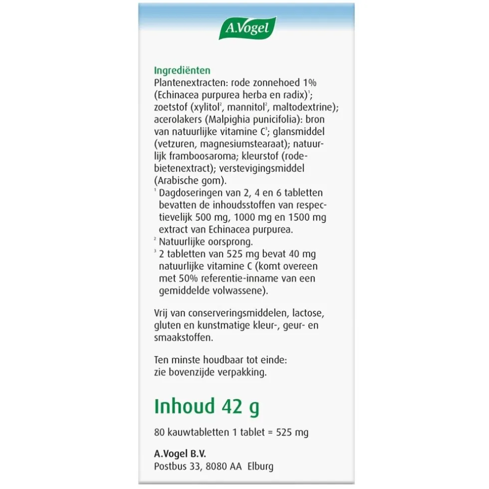 A.Vogel Echinaforce Junior + Vitamine C Kauwtabletten