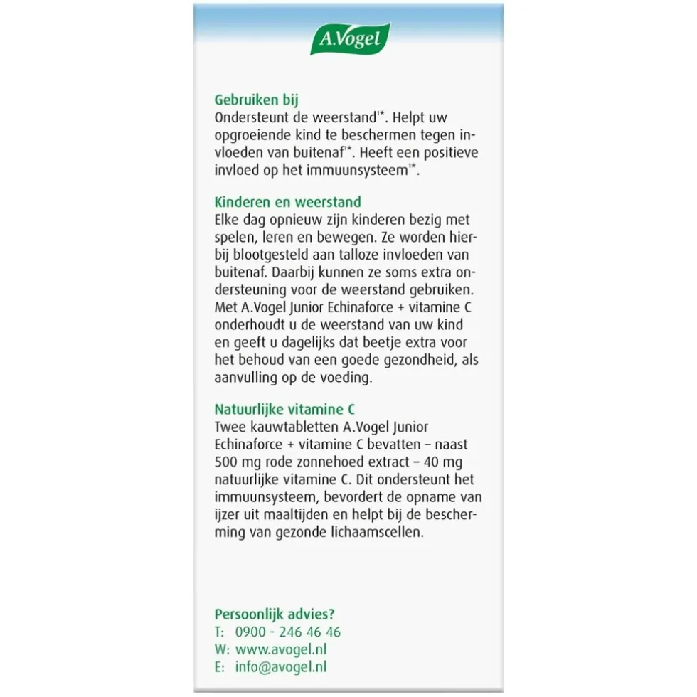 A.Vogel Echinaforce Junior + Vitamine C Kauwtabletten