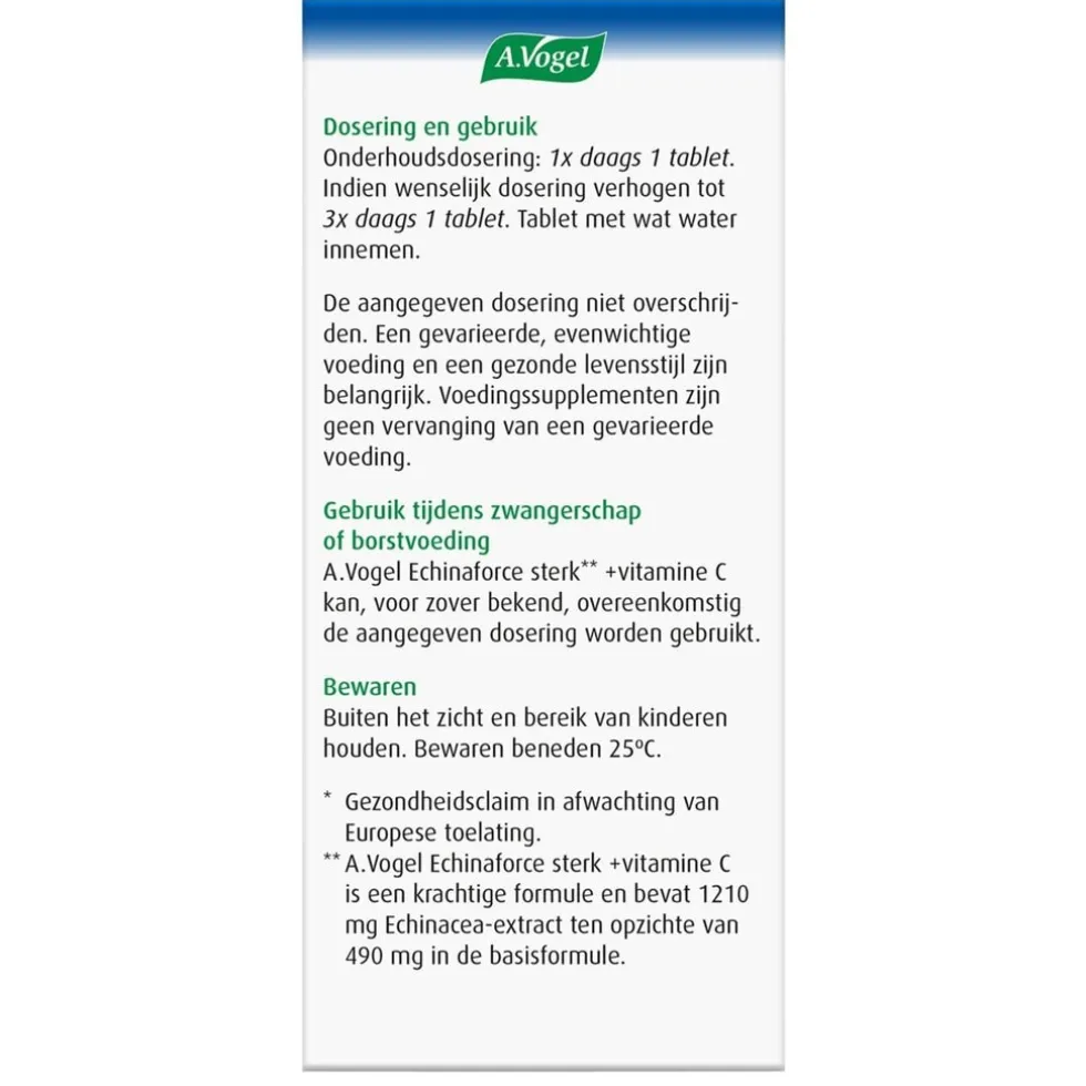 A.Vogel Echinaforce Sterk** + Vitamine C Tabletten