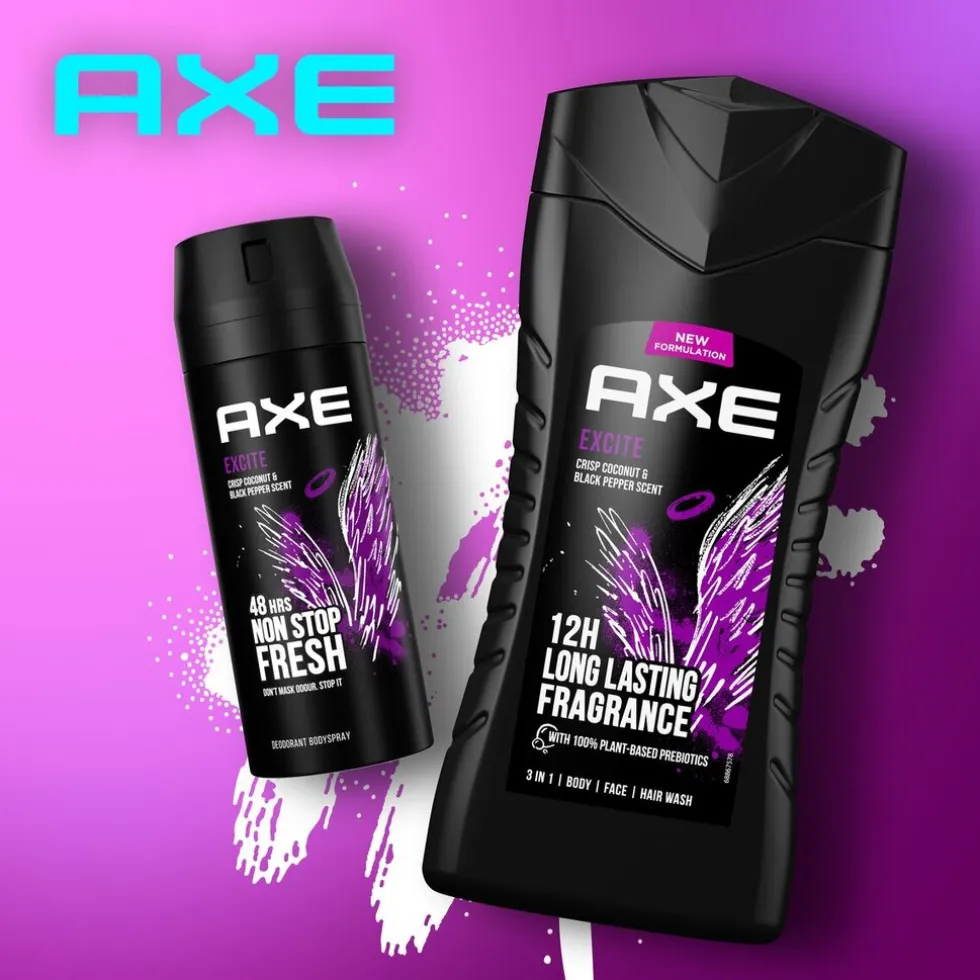 Axe Excite 3-In-1 Douchegel en Shampoo