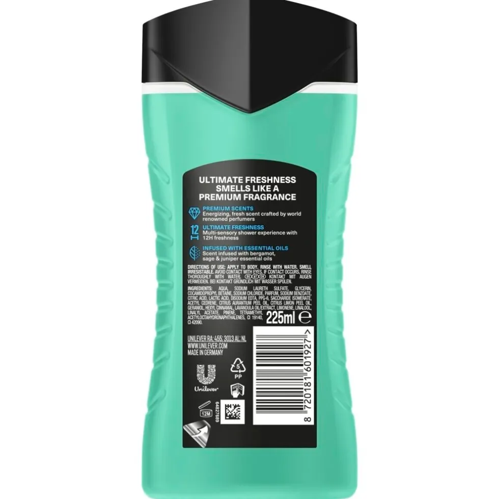 Axe Fine Fragrance Aqua Bergamot Douchegel