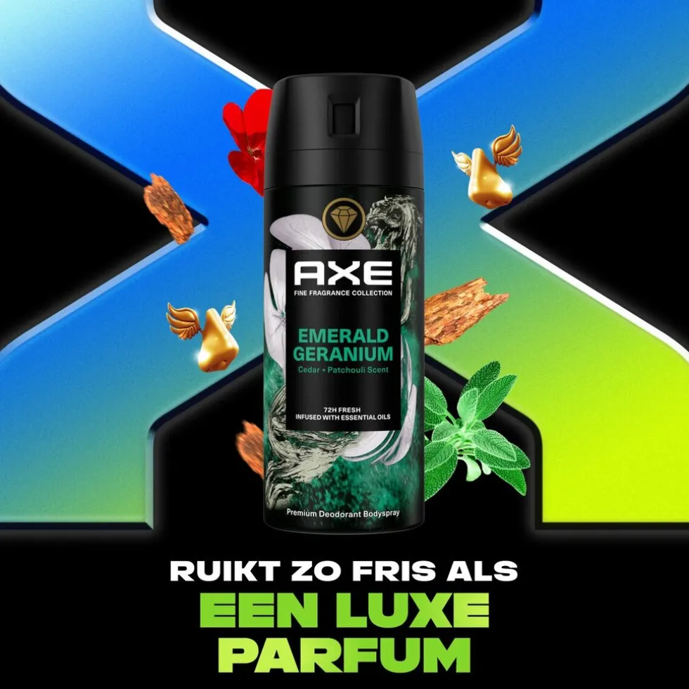 Axe Fine Fragrance Emerald Geranium Deodorant & Bodyspray