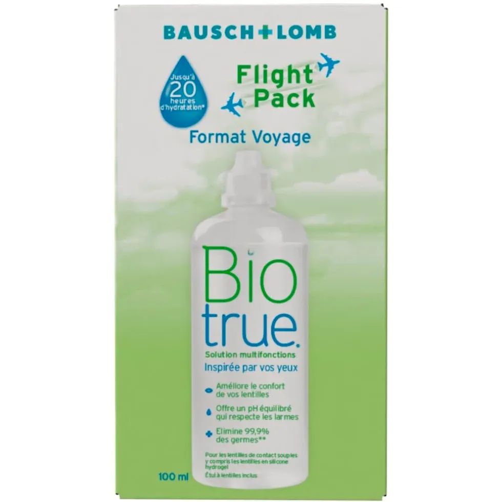 Bausch + Lomb Biotrue Multi-Purpose Solution Lenzenvloeistof Flight Pack