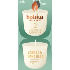 Bolsius Vanille & Tonkaboon Geurkaars Navulling