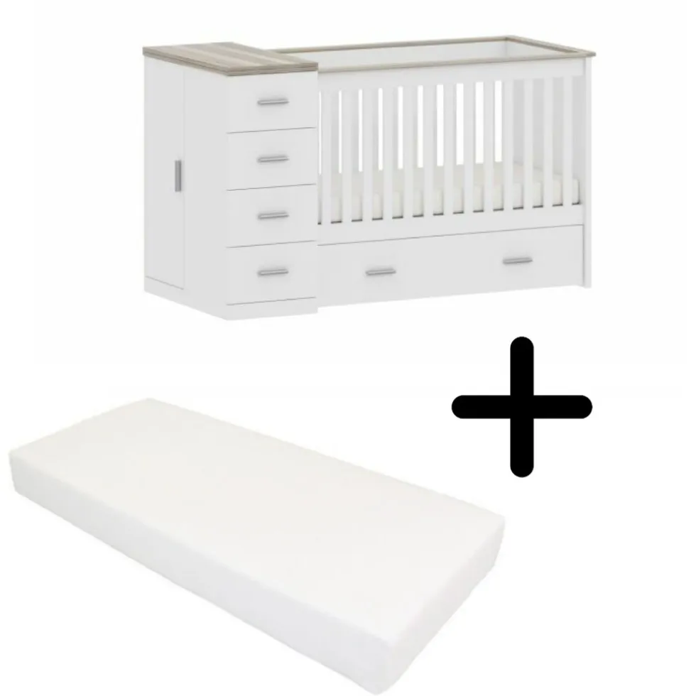 Born Lucky Combi Ledikant Memphis Met Matras