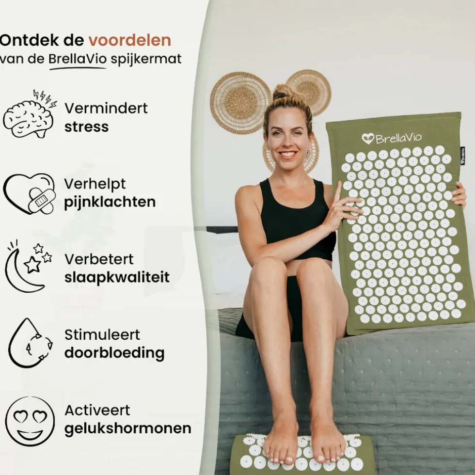 BrellaVio Spijkermat Set met Spijkerkussen