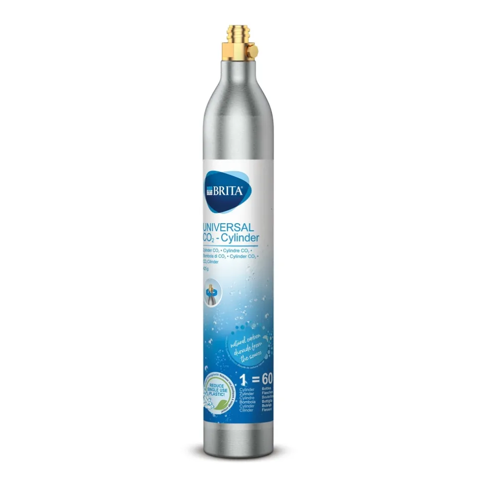 BRITA CO2 Cilinder Gascilinder voor Bruiswatertoestel 2 Stuks Multipack