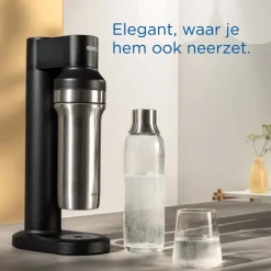 BRITA SodaTRIO RVS Grote Fles Zwart Single Unit