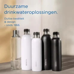BRITA SodaTRIO RVS Grote Fles Wit Single Unit