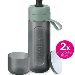 BRITA Waterfilterfles Active 0.6L Donkergroen inclusief 2 MicroDisc Single Unit