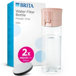BRITA Waterfilterfles Vital 0.6L Abrikoos inclusief 2 MicroDisc Single Unit