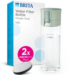 BRITA Waterfilterfles Vital 0.6L Lichtgroen inclusief 2 MicroDisc Single Unit