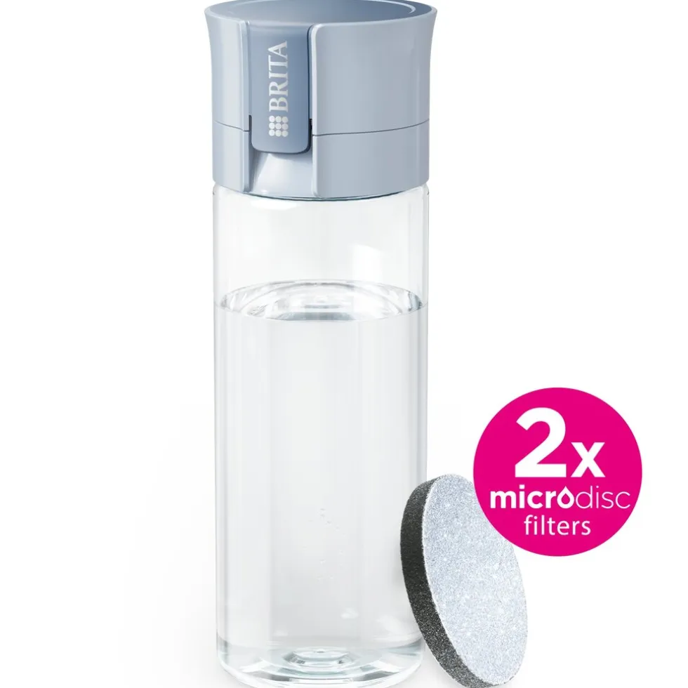 BRITA Waterfilterfles Vital 0.6L Lichtblauw inclusief 2 MicroDisc Single Unit