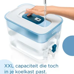 BRITA Waterfilterkan Flow Cool 8.2L Blauw incl. 1 MAXTRA PRO ALL-IN-1 Waterfilterpatroon