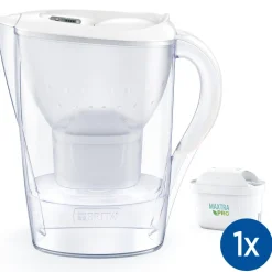 BRITA Waterfilterkan Marella Cool 2.4L Wit incl. 1 MAXTRA PRO ALL-IN-1 Waterfilterpatronen