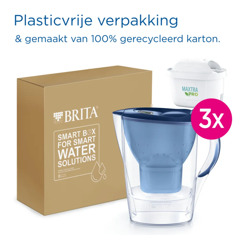 BRITA Waterfilterkan Marella Cool 2.4L Grijs incl. 1 MAXTRA PRO waterfilterpatroon