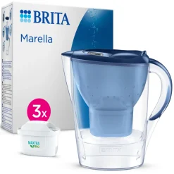 BRITA Waterfilterkan Marella Cool 2.4L Blauw incl, 3 MAXTRA PRO waterfilterpatroon