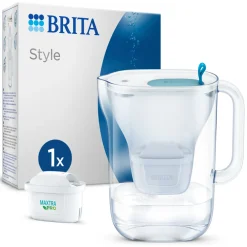 BRITA Waterfilterkan Style Cool 2.4L Blauw inclusief 1 MAXTRA PRO waterfilterpatroon
