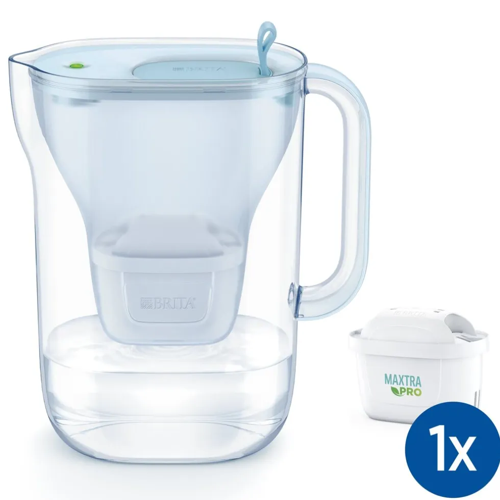 BRITA Waterfilterkan Style eco Cool 2.4L Blauw incl,1 MAXTRA PRO waterfilterpatroon