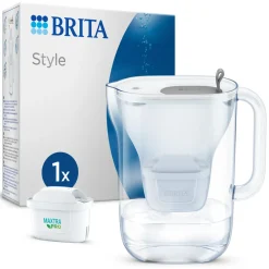 BRITA Waterfilterkan Style Cool 2.4L Grijs inclusief 1 MAXTRA PRO waterfilterpatroon