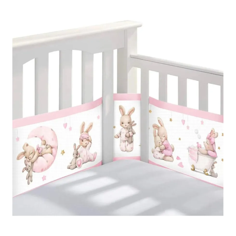 Buxibo Baby Bed Omrander Bedbumper Hoofdbeschermer Set van 2