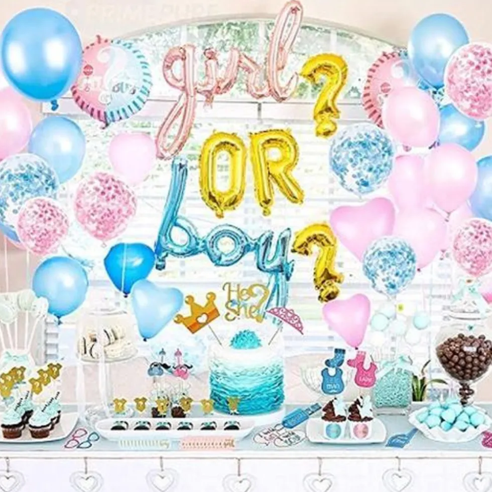 Buxibo Gender Reveal Versiering Babyshower Party Set Party Decoratie