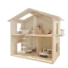 Buxibo Houten Poppenhuis Kinderhuis met Meubels