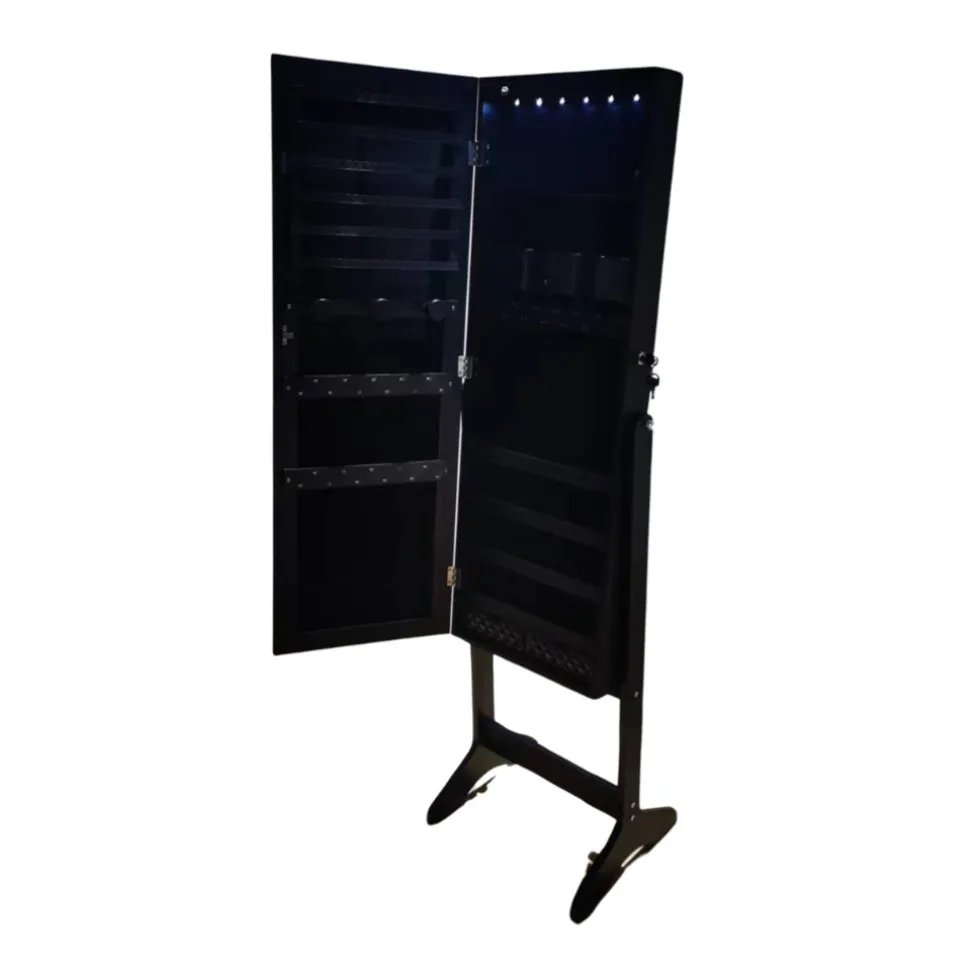 Buxibo Sieradenkast op Poten Met Spiegel Sieraden Organizer