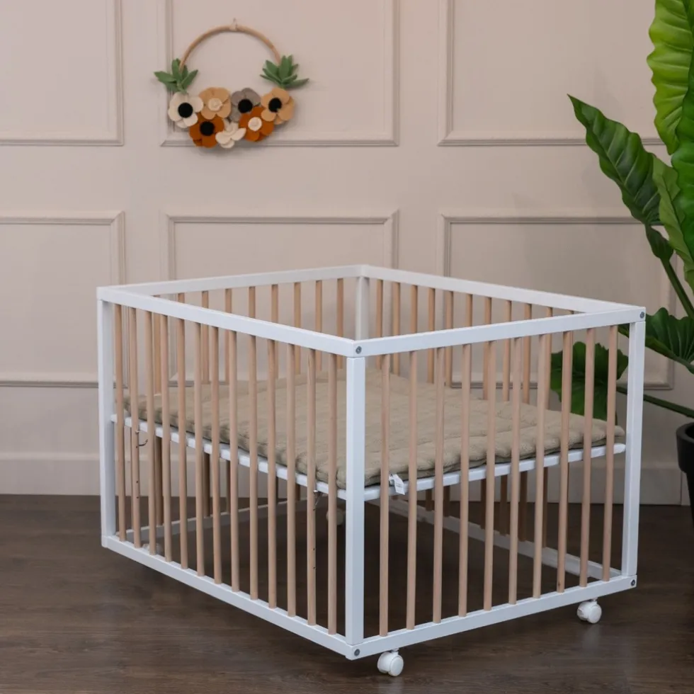 Cabino Baby Box Met Wieltjes Jolly Naturel