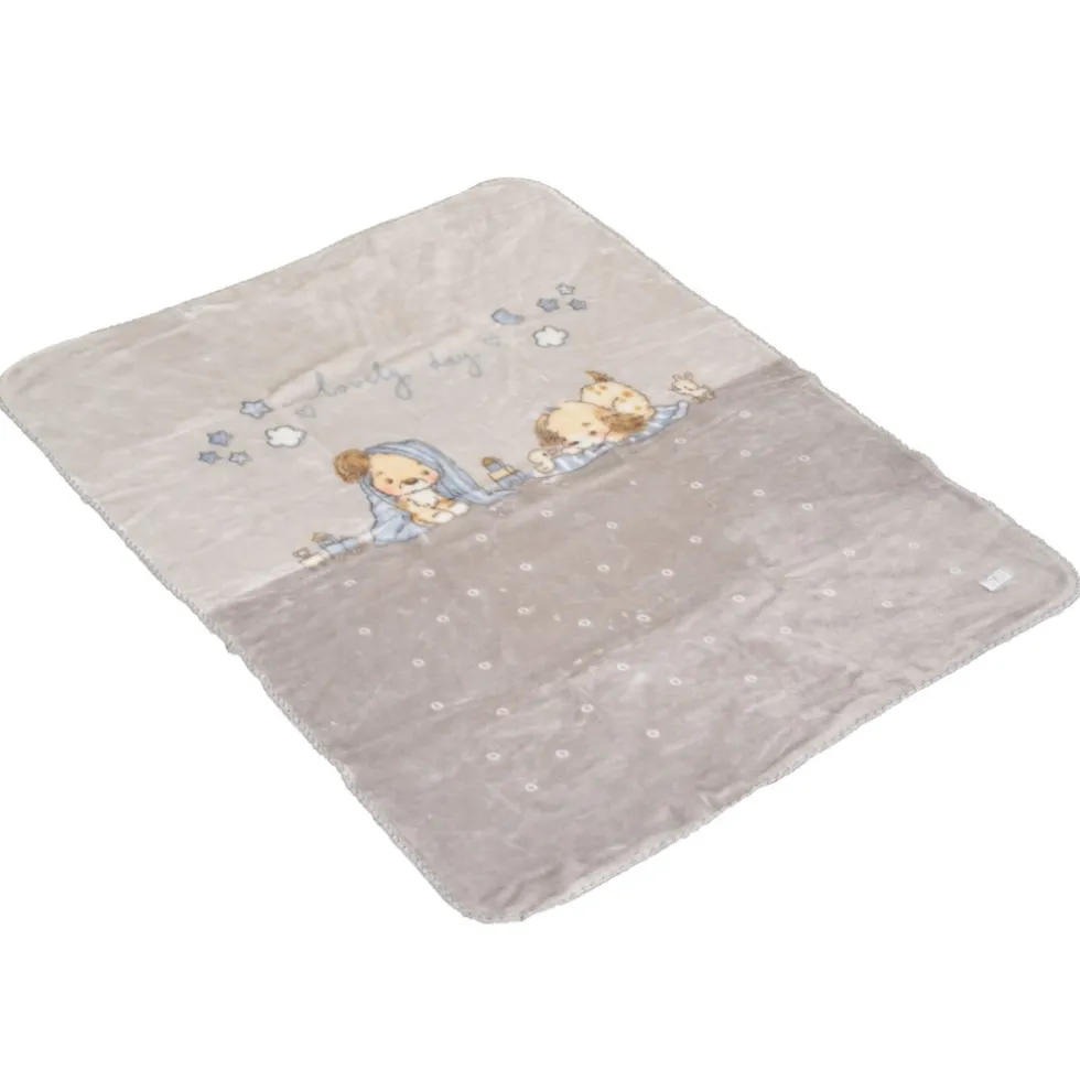 Cangaroo Softy Lovely Day Grey 110 x 140 cm Ledikantdeken