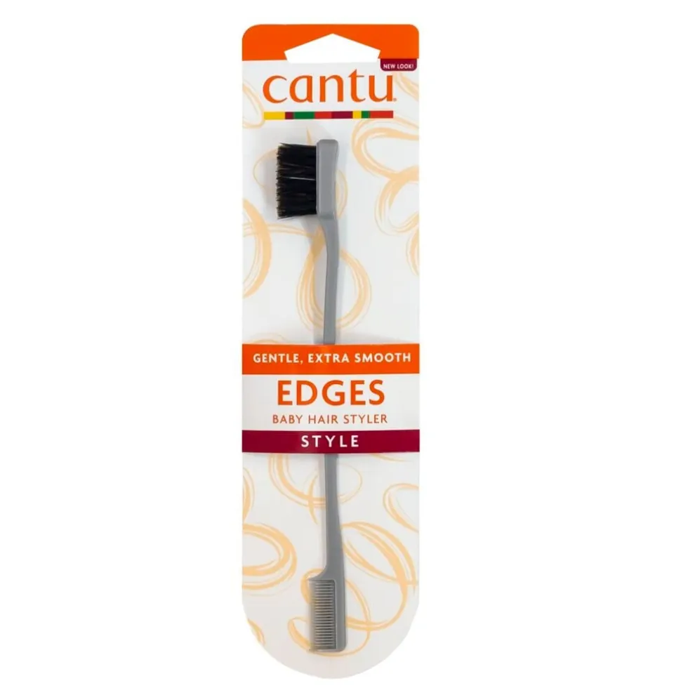 Cantu 2-In-1 Edges Borstel & Kam